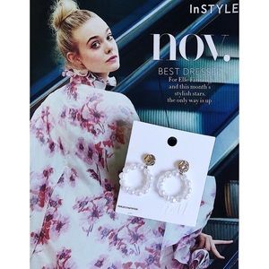H&M Faux Pearl Round Earrings